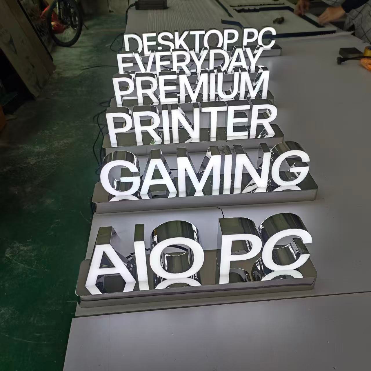 custom LED channel letters manufactured by RBS Custom Signage