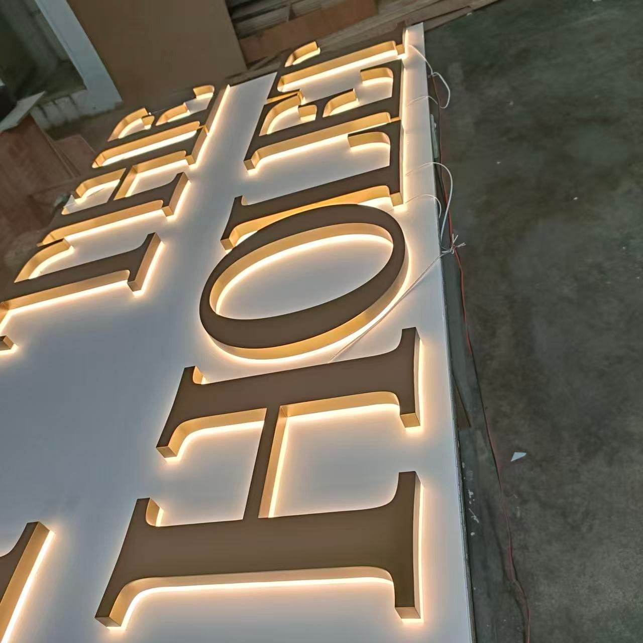 custom backlit and halo lit letters