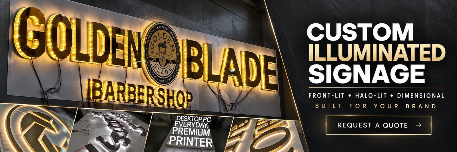 custom illuminated logo signage